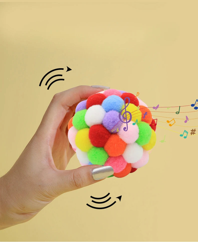 Plush Bell Ball Toy for Cats