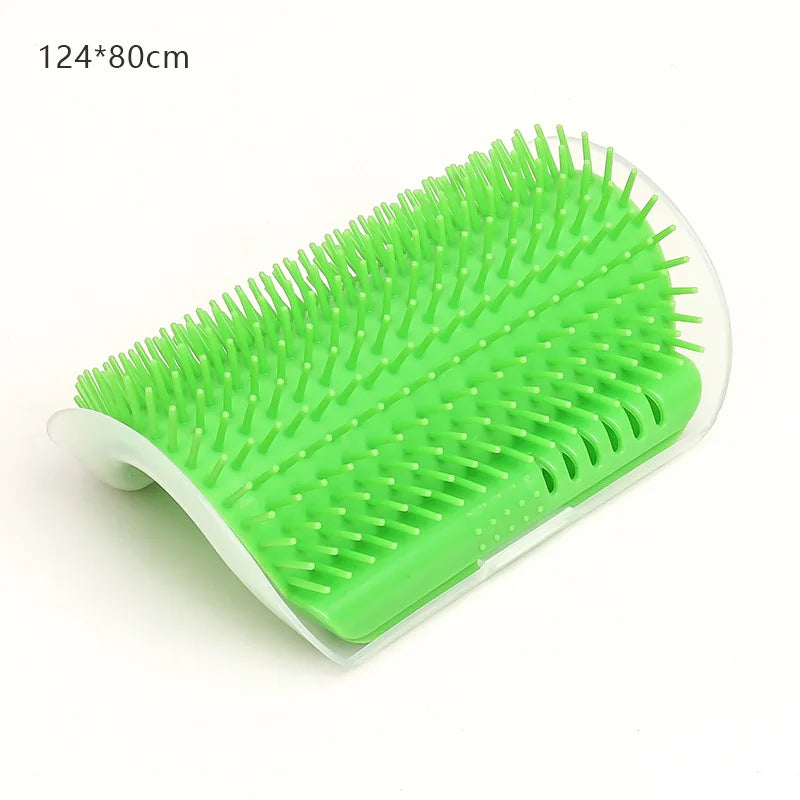 Cat Self-Grooming Wall Corner Brush - Massage & Hair Removal Tool