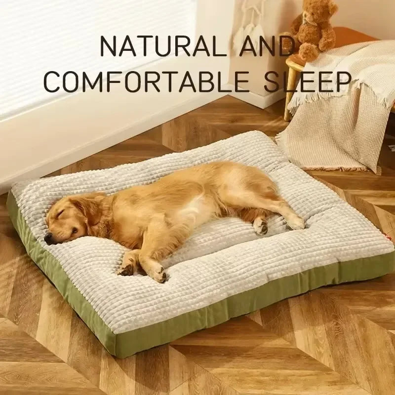 Corduroy Dog Bed Mat – Thick Washable Sofa Pad for Medium & Large Dogs