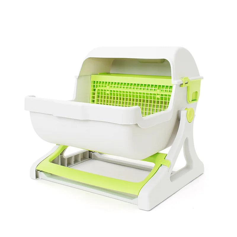 Semi-Automatic Self-Cleaning Cat Litter Box — XXL Semi-Enclosed Design, 4 Styles