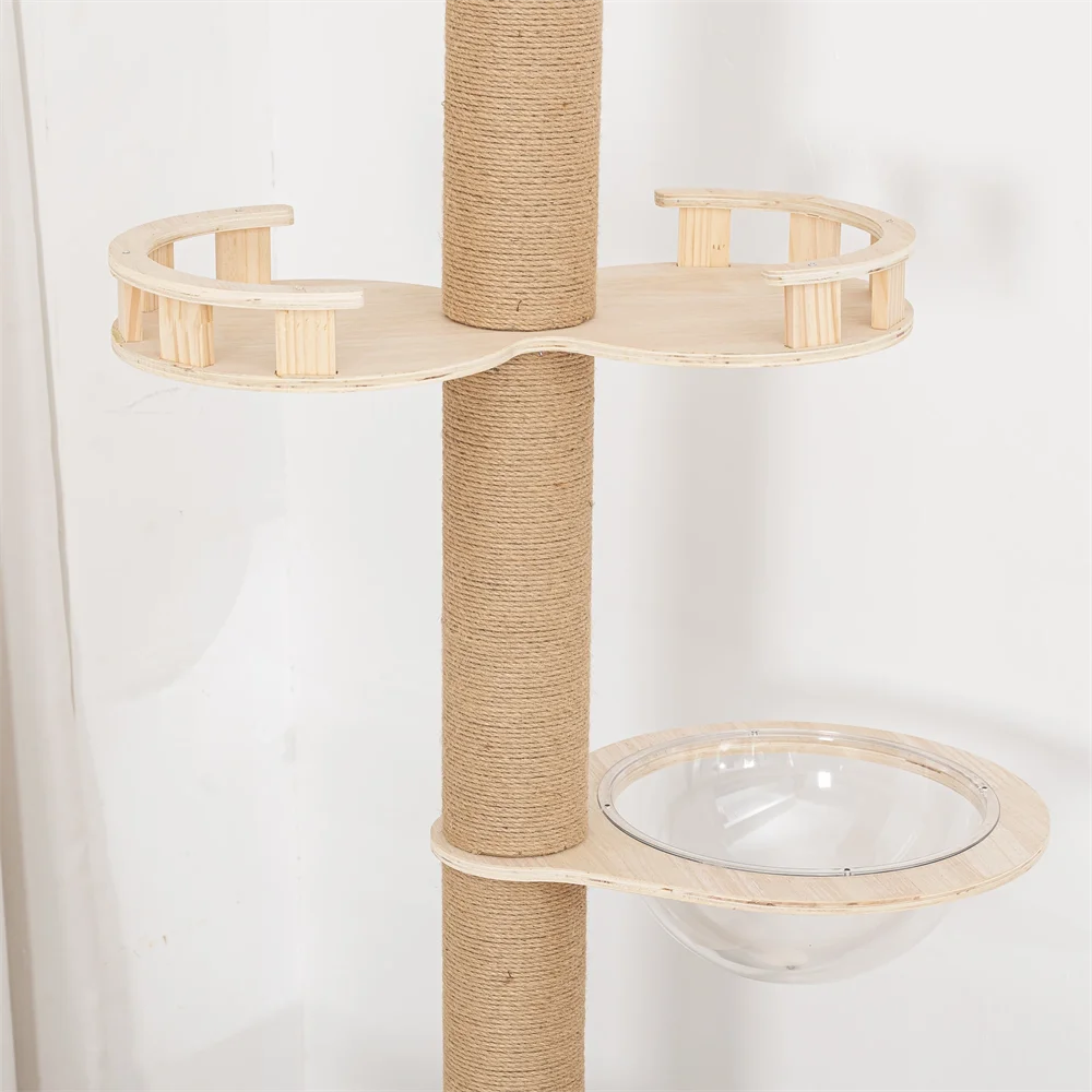 Adjustable Floor-to-Ceiling Cat Tree