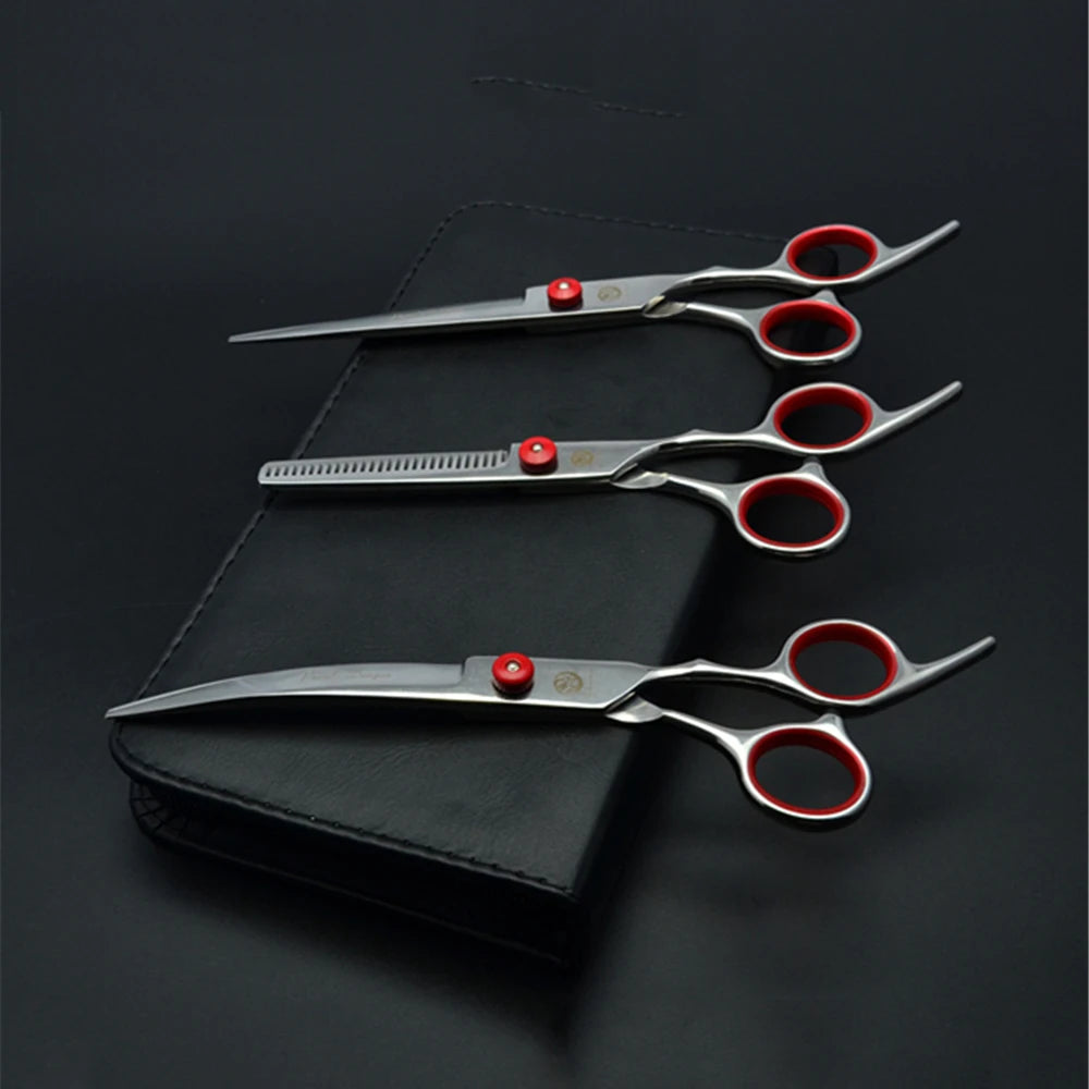 Professional Dog Grooming Scissors Set - 6" & 7" Stainless Steel