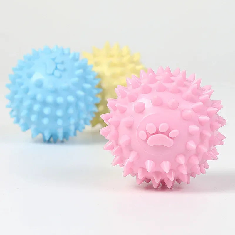 Indestructible Rubber Ball Dog Toy - Teeth Cleaning