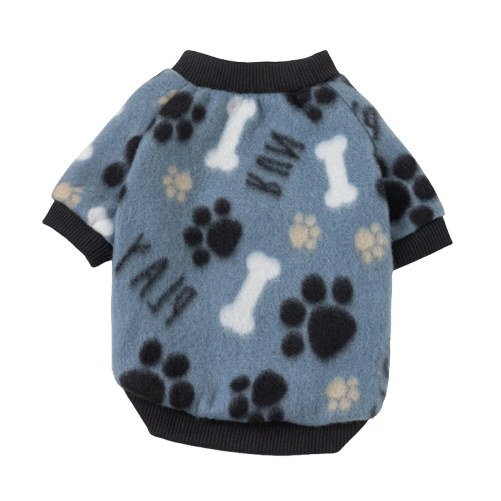 Printed Fleece Pet Pullover Sweater