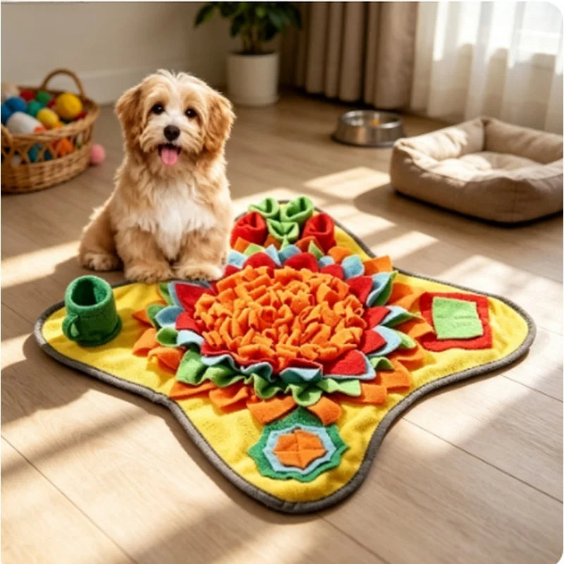 Dog Snuffle Mat – Interactive Foraging & Treat Puzzle
