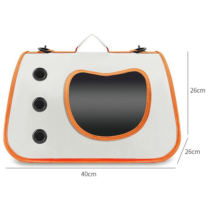 Portable Foldable Pet Carrier Backpack for Small Dogs & Cats — Lightweight & Breathable Travel Bag