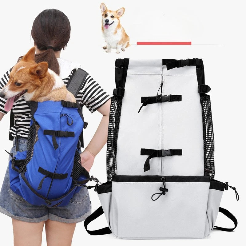 Breathable Nylon Dog Carrier Backpack for Small & Medium Dogs