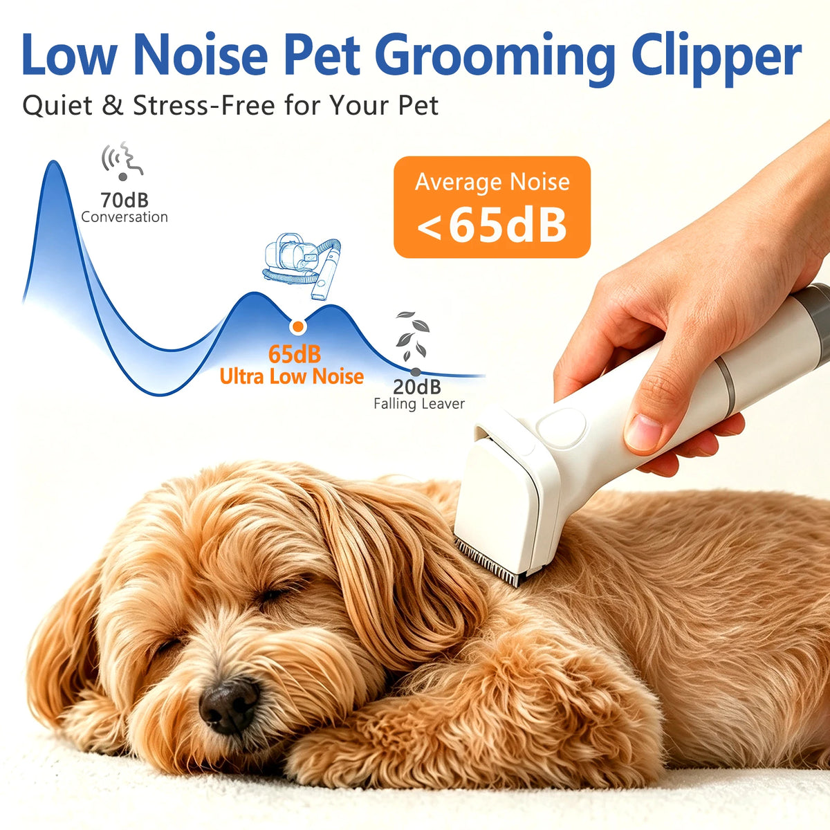 5-in-1 Pet Grooming Vacuum Kit | UK Plug Available | 2L | 3 Speeds | CE Certified