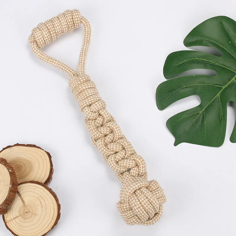 Cotton Rope Knot Chew Toy for Dogs & Cats