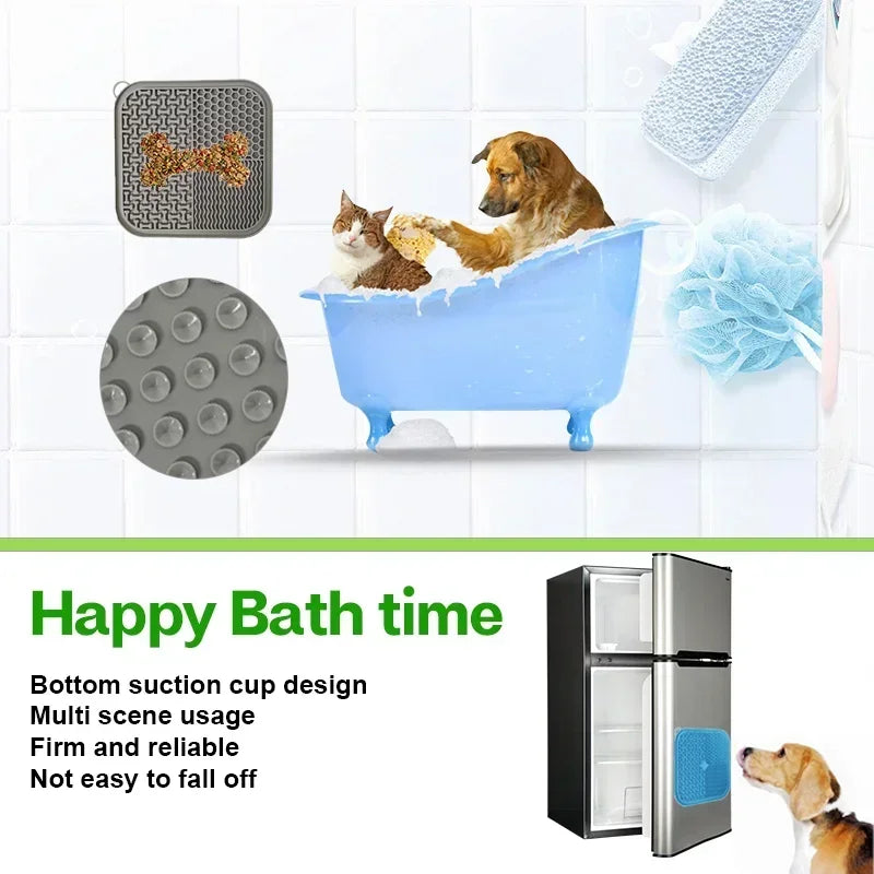 Suction-Cup Lick Mat for Dogs & Cats