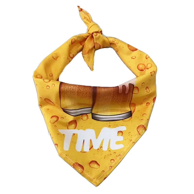 Triangular Dog Bandana Scarf – Summer & Beach