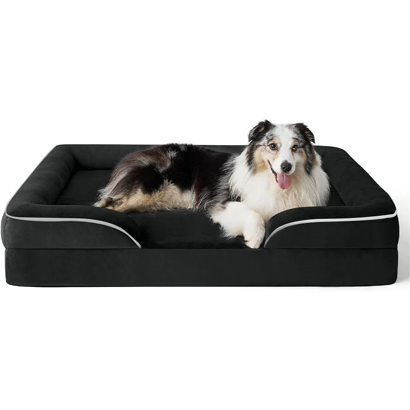Extra Large Orthopedic Dog Sofa Bed with Washable Removable Cover