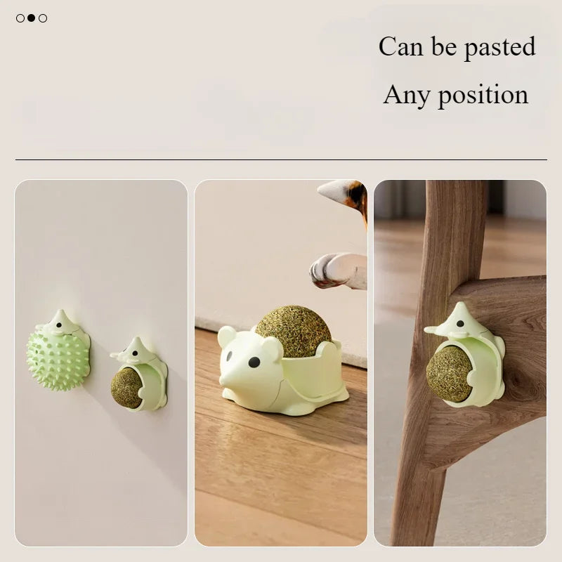 Hedgehog Catnip Ball - Licking and Rolling Toy