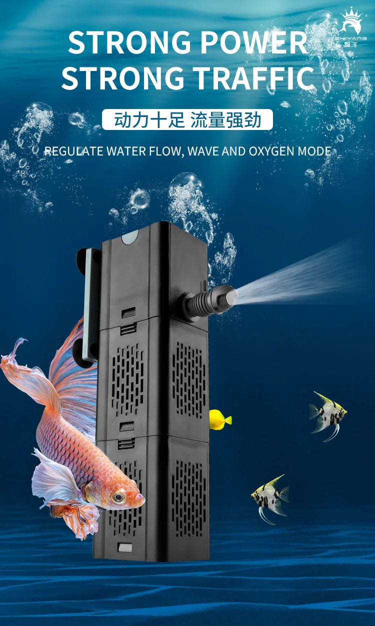 Internal Aquarium Filter with Spray Bar Outlet