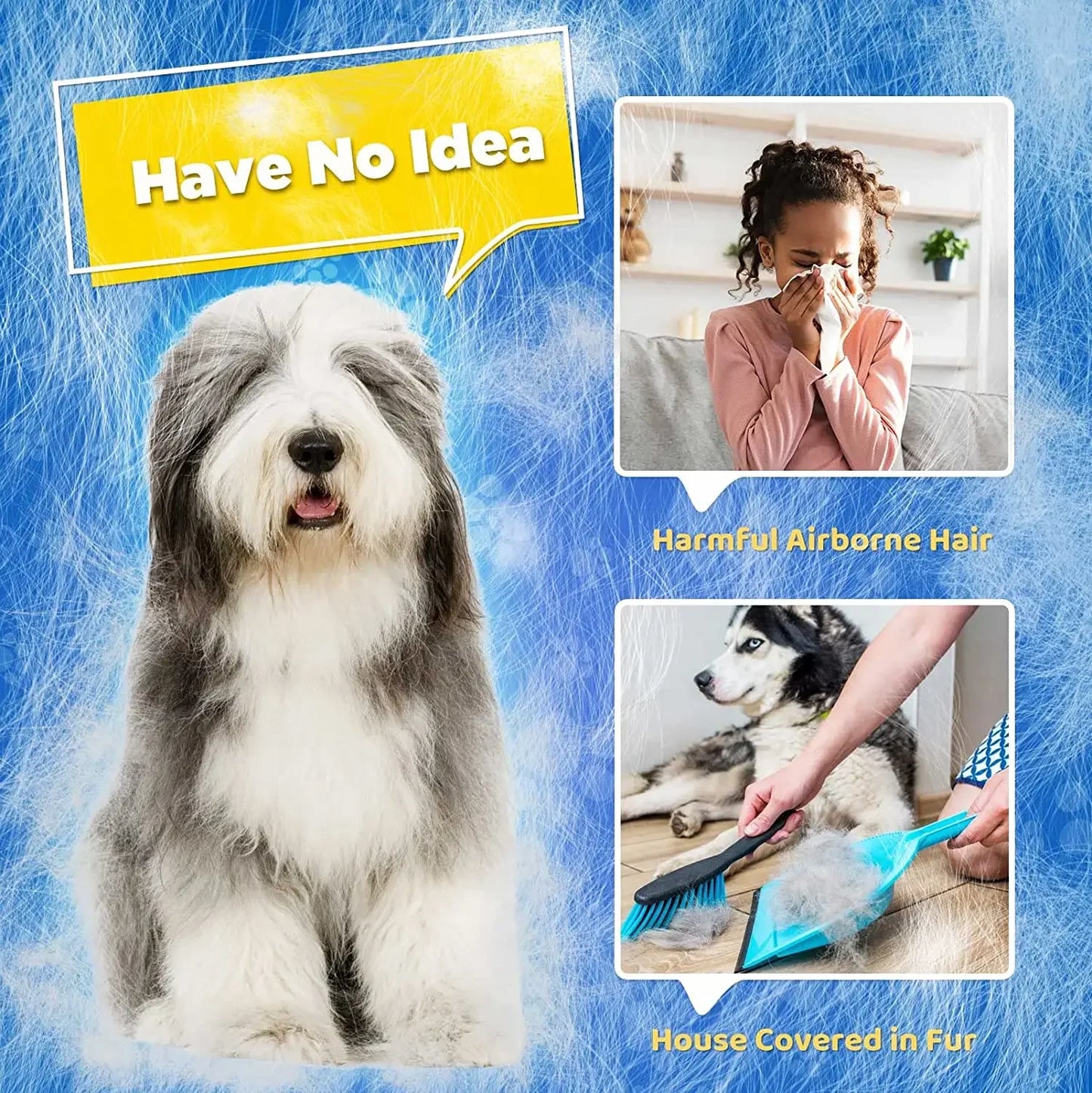 Pet Grooming Glove Hair Remover Mitt