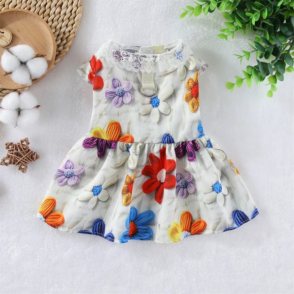 Lace Collar Dress for Cats & Small Dogs