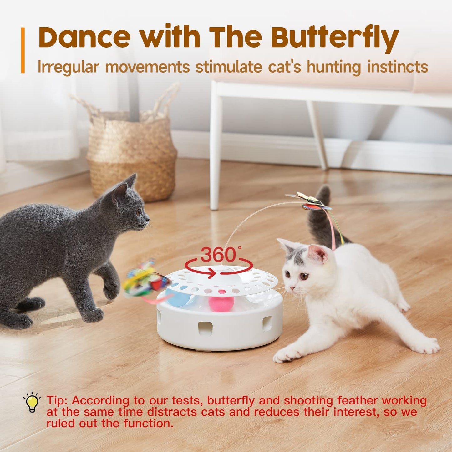 3-in-1 Smart Interactive Cat Toy