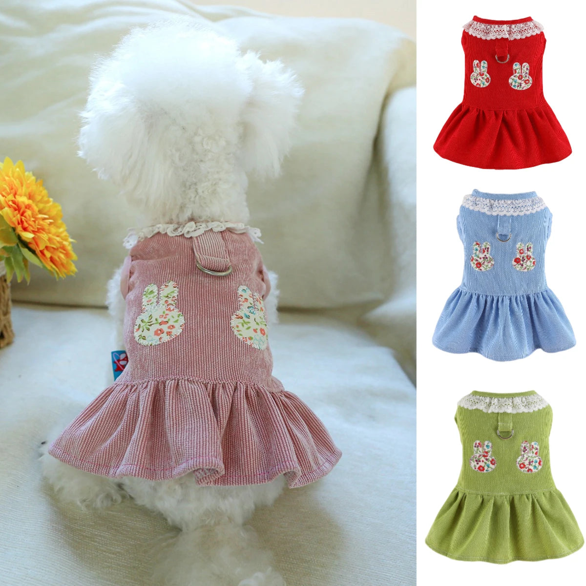 Robe et Jupe de Mariée de Princesse pour Petits Chiens et Chats