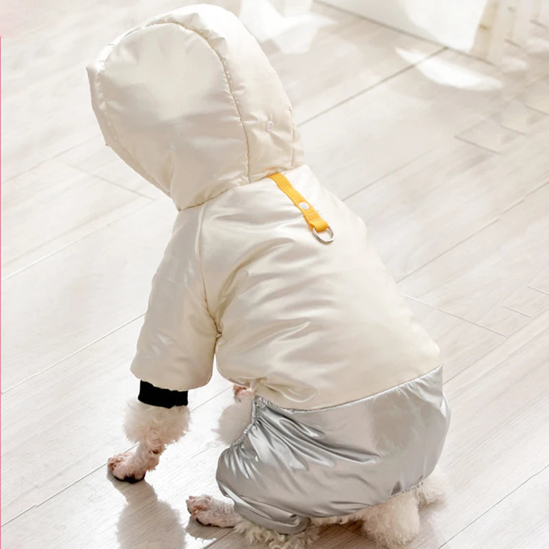 Waterproof Winter Down Hoodie Jacket for Small Dogs