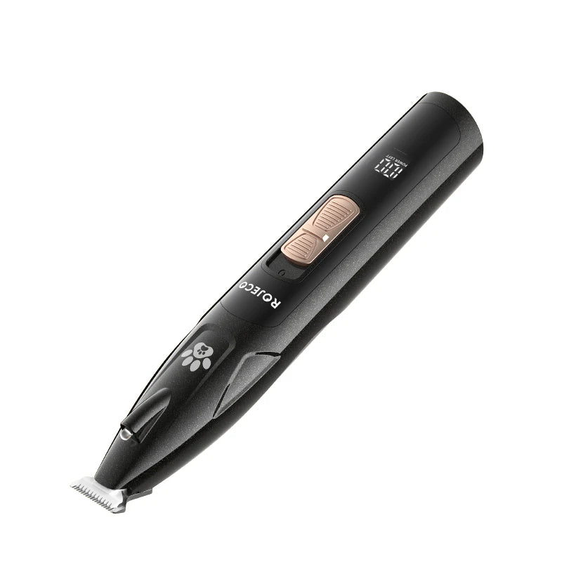 Electric Pet Clipper with Front Light — Rechargeable Adjustable Trimmer for Dog & Cat Claws, Ears & Hair