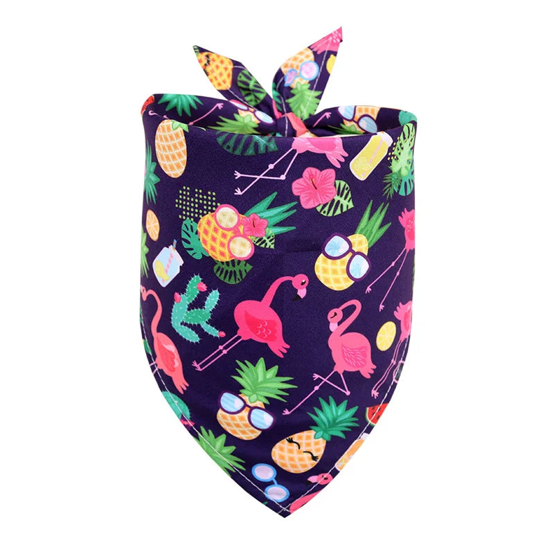 Tropical Print Pet Bandana for Dogs & Cats
