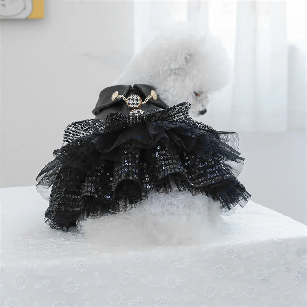 Sequin & Lace Pet Dress