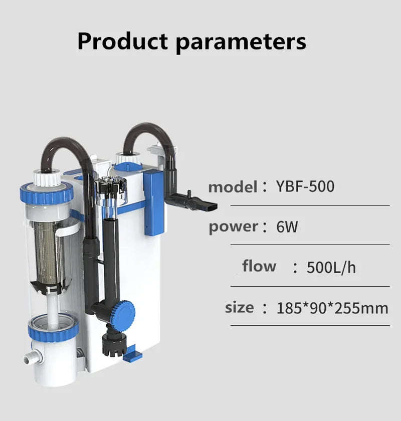 Wall-Mounted Aquarium Filter & Circulation Pump