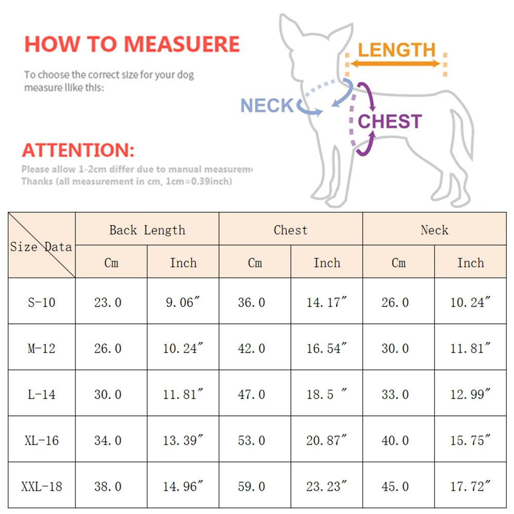 Thickened Reflective Winter Jumpsuit for Small Dogs