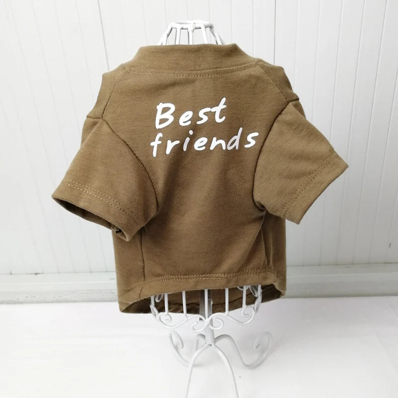 Round Neck T-Shirt Vest for Dogs — 7 Colours, S to XXL