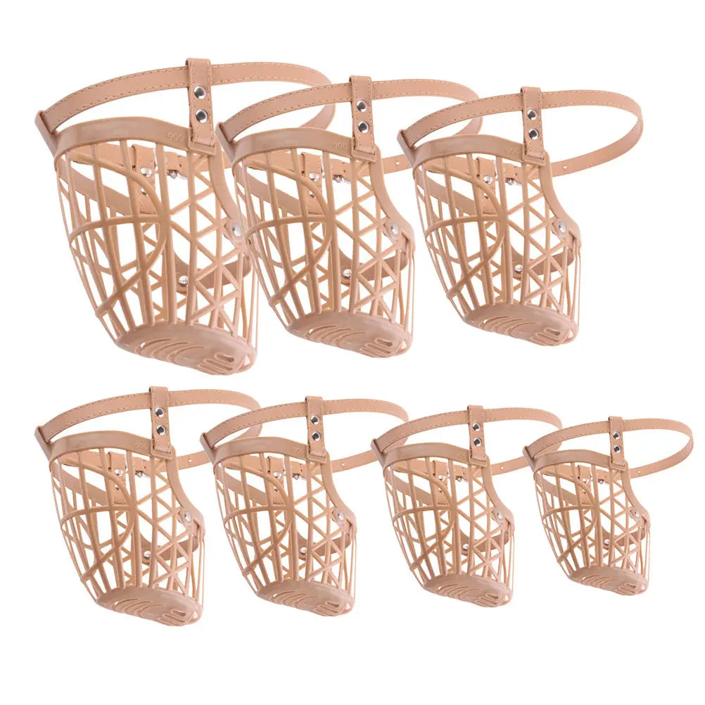 Basket Dog Muzzle Set with Adjustable Straps