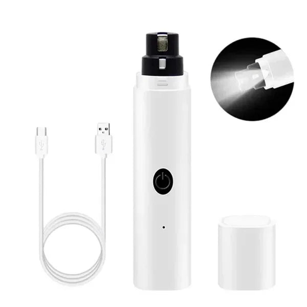 Quiet Pet Nail Grinder with Safety Guard & LED Light