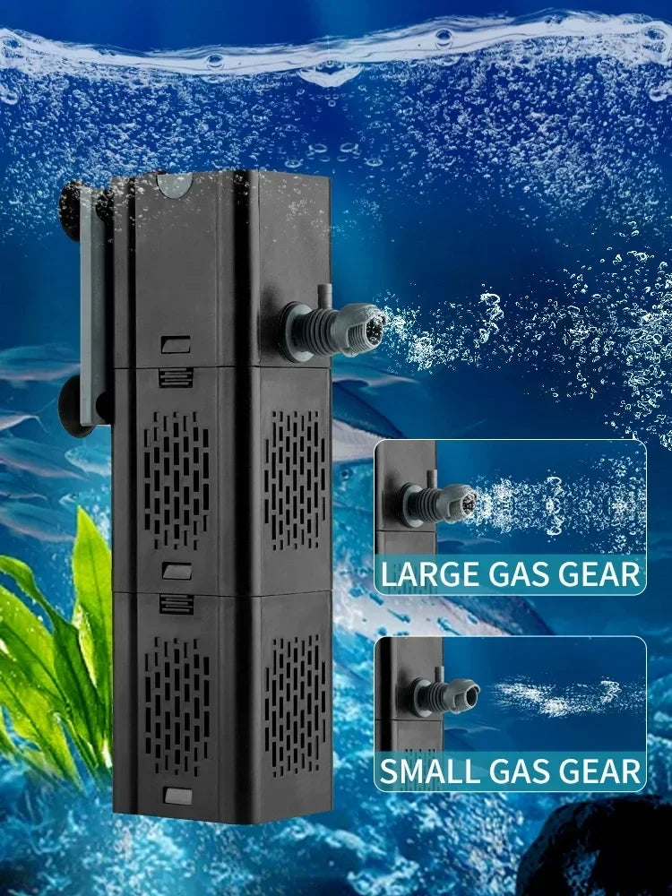 Internal Aquarium Filter with Spray Bar Outlet