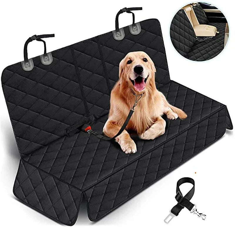 Waterproof Dog Car Seat Cover for Back Seat — Non-Slip Universal Fit