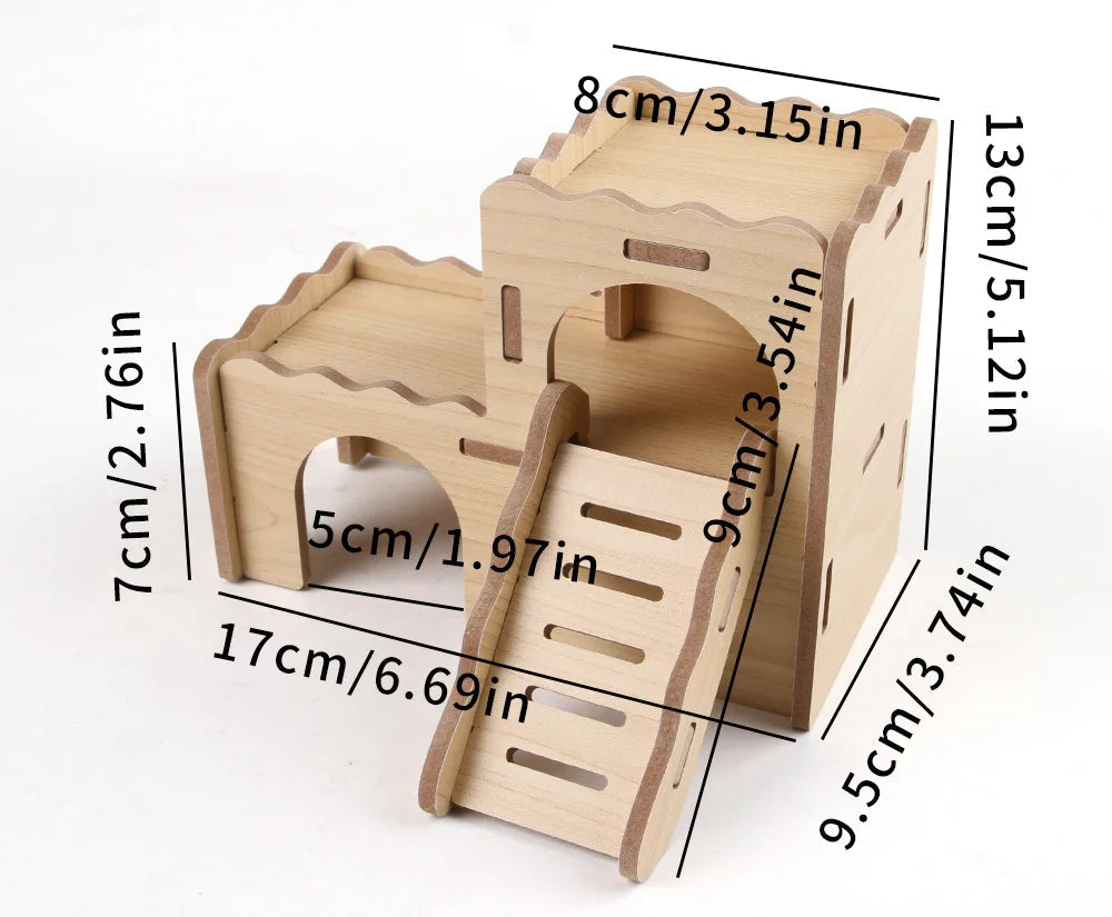 Solid Wood Small Pet House