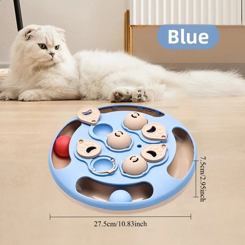 Pet Puzzle Feeder – Sliding Lid Slow Feeder Treat Toy for Cats & Dogs