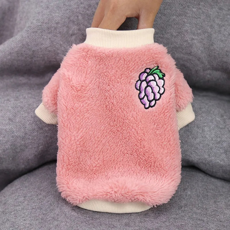 Gilet Chauffant en Peluche pour Chiens et Chats de Petite et Moyenne Taille