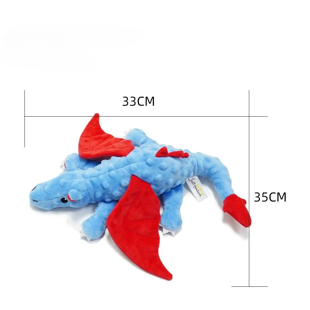 Jouet Couineur en Peluche Dinosaure pour Grands Chiens