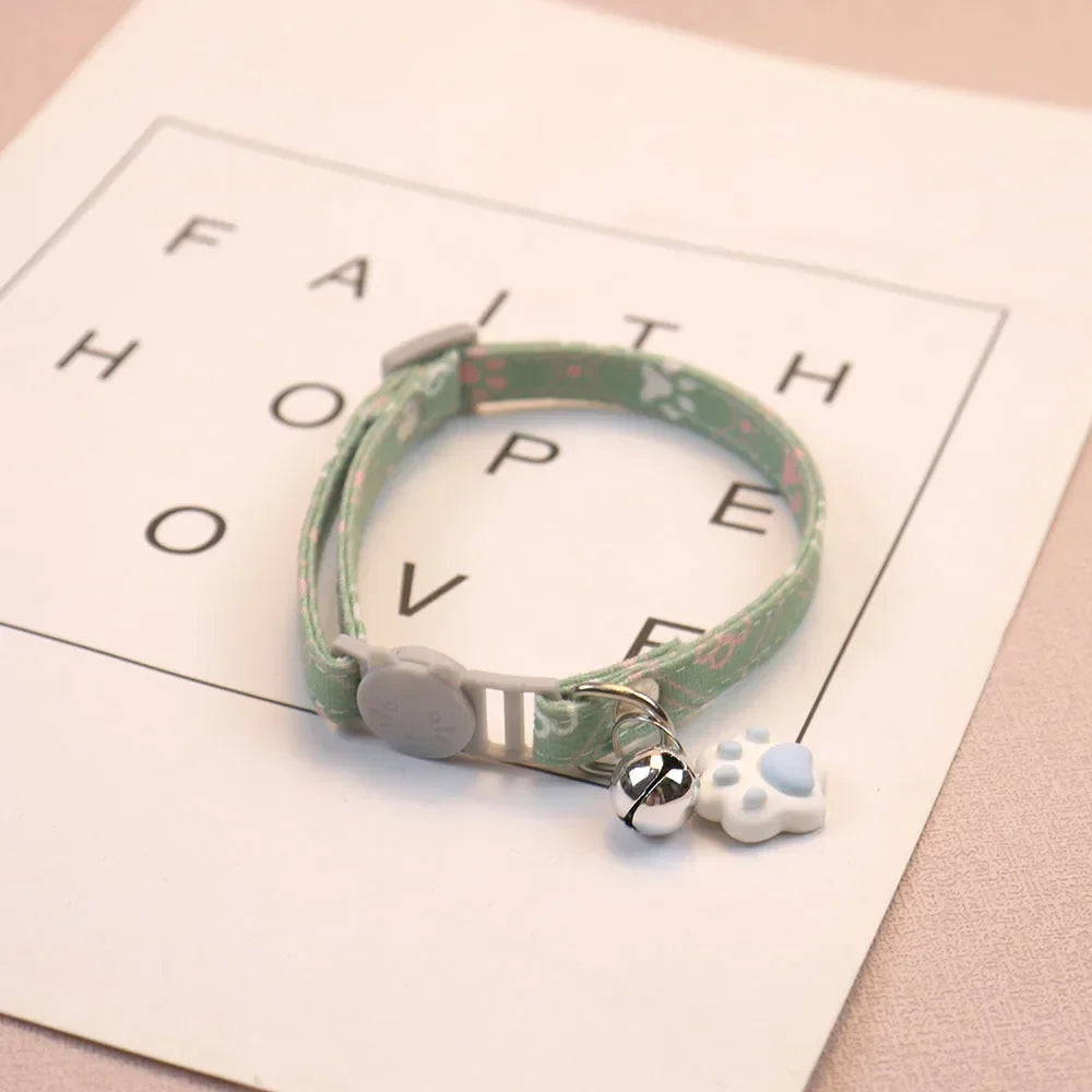 Adjustable Breakaway Collar with Bell for Cats and Small Dogs