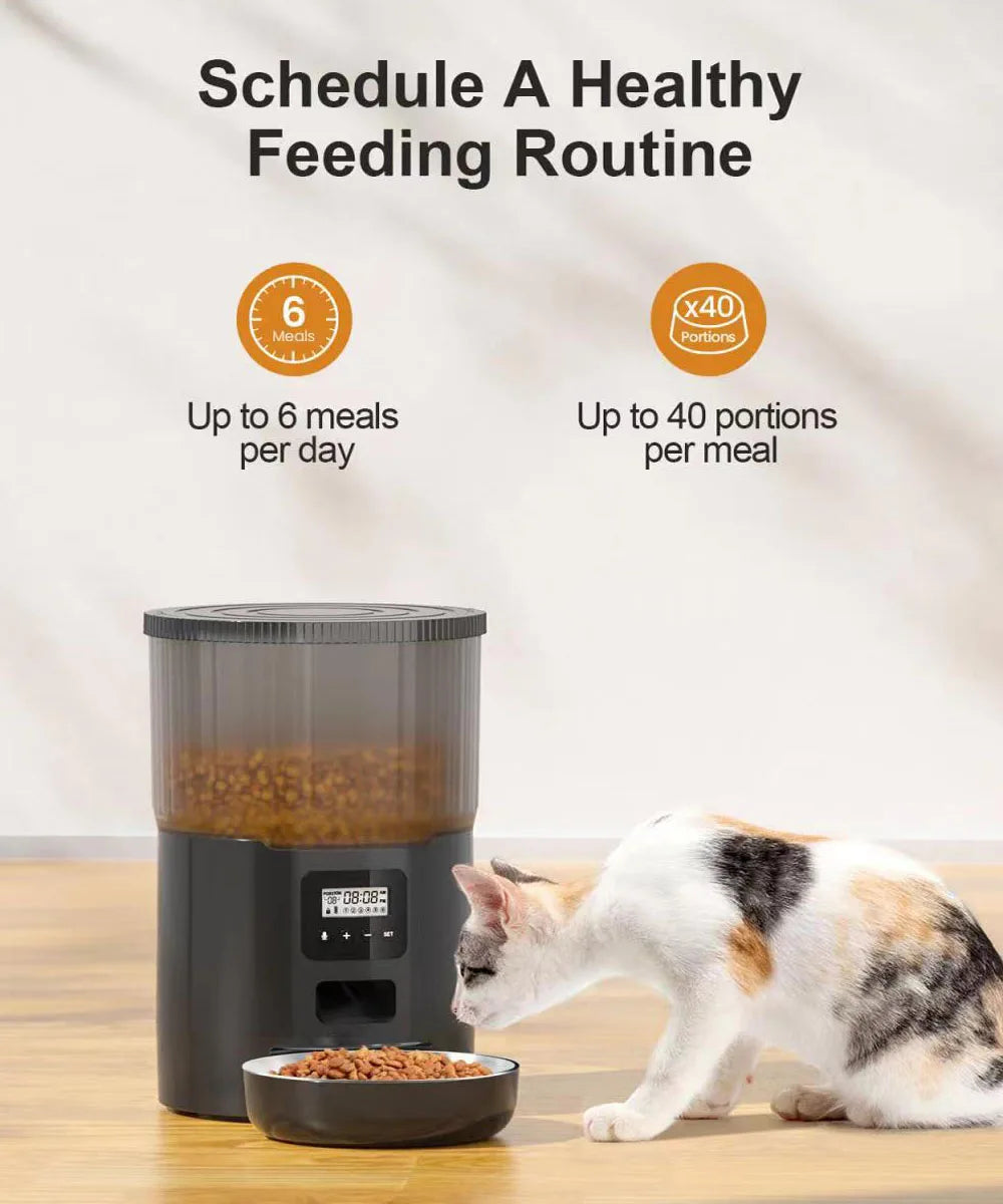 4L Pet Feeder Tuya WIFI Automatic Dog Food Dispenser Smart Cat Feeder 2L Cat Automatic Drinking Fountain Dog Water Feeder