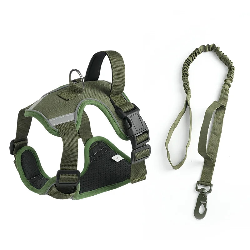 Large Dog Harness with Leash - Training Vest for Medium to Large Dogs
