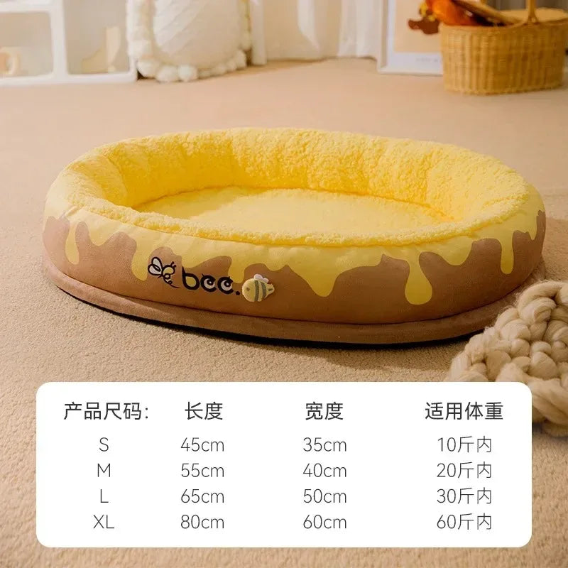 Panier Douillet pour Chien avec Couverture - Coussin Moelleux pour Chats et Chiens de Petite à Grande Taille