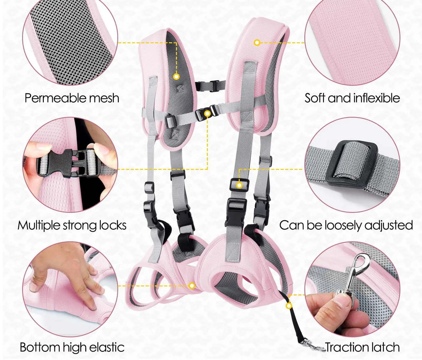 Dog Carrier Backpack & Front Carrier with Lift Harness - Legs Out Design