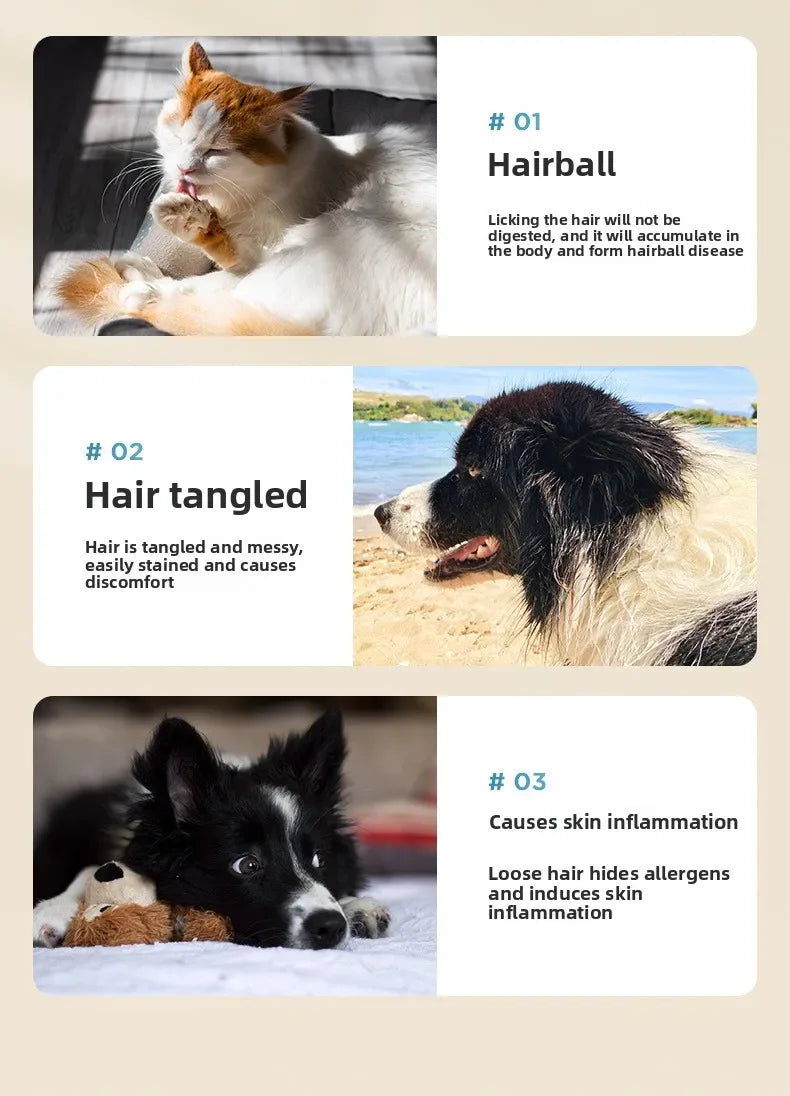 Pet Grooming Vacuum Kit for Dogs & Cats