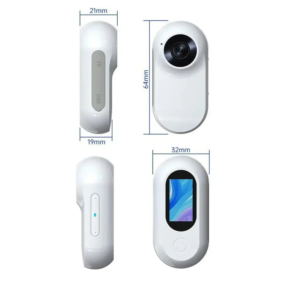 HD 1080P Wireless Pet Collar Camera — No WiFi Required