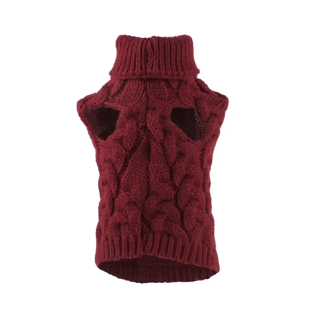 Knitted Pet Sweater for Cats & Small Dogs — 7 Colours, XS–XL