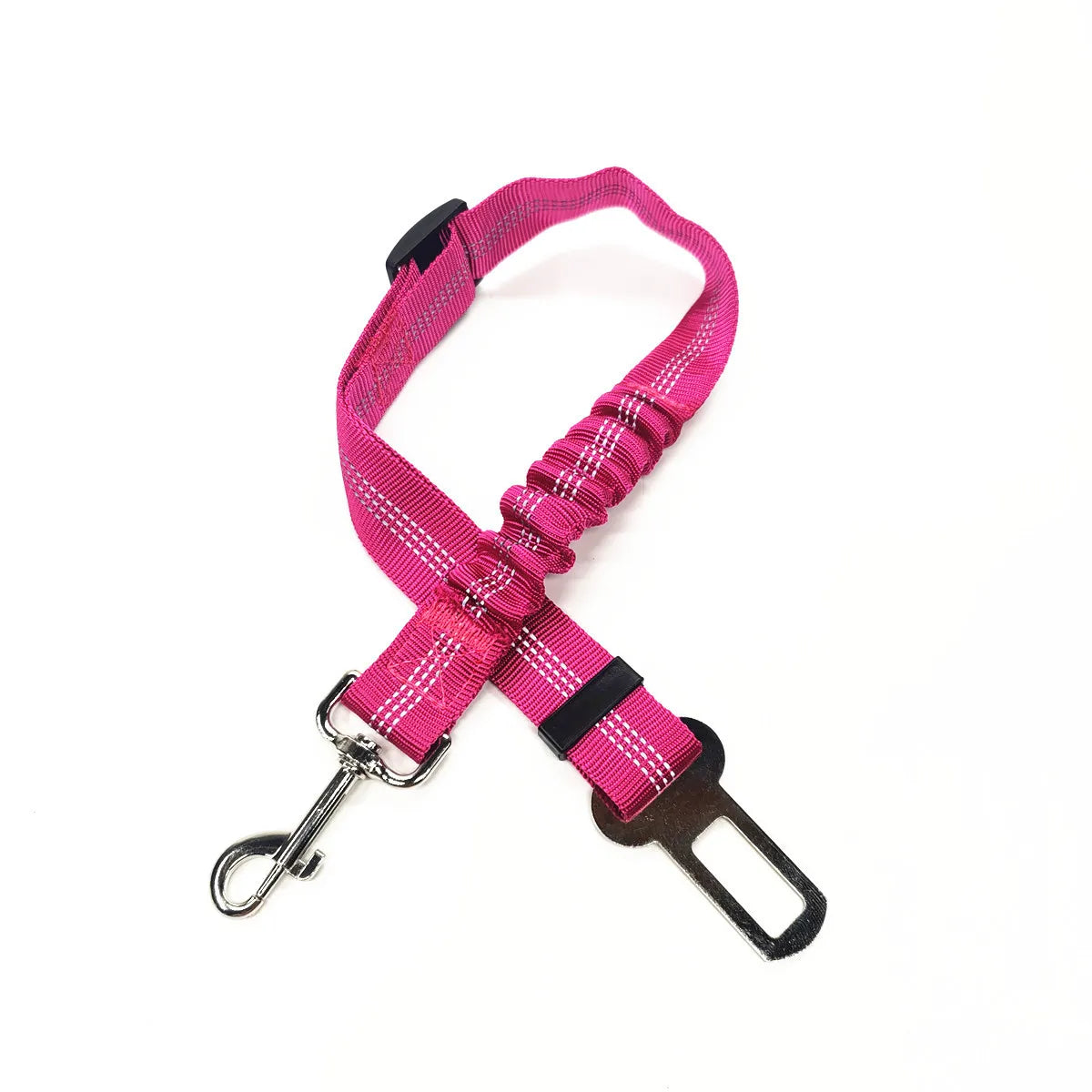 Ceinture de sécurité rétractable pour chien avec bande réfléchissante