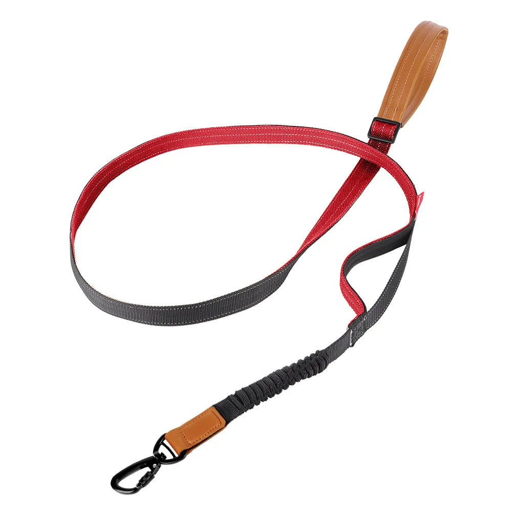 Heavy-Duty Tactical Bungee No-Pull Dog Leash for Large Dogs