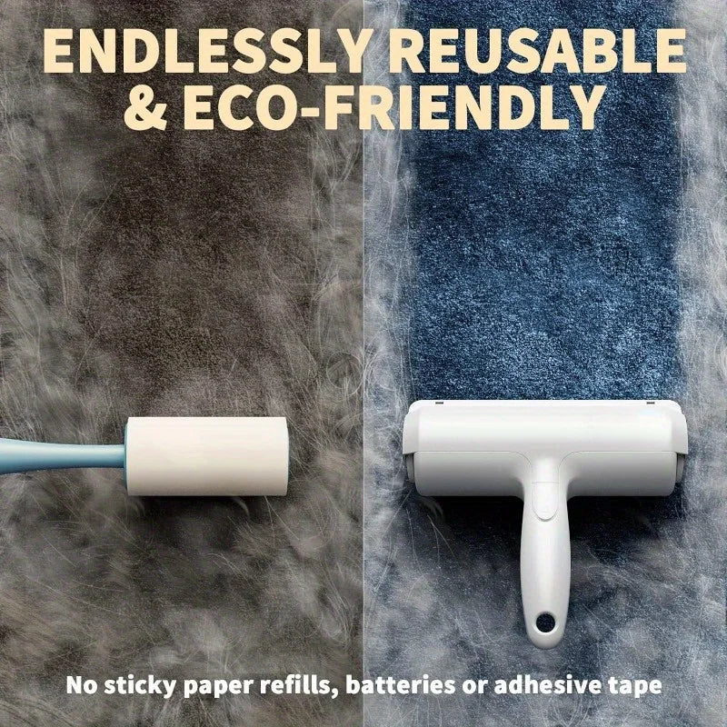 Rouleau anti-poils réutilisable pour animaux de compagnie - Élimination efficace des poils pour les meubles et les voitures
