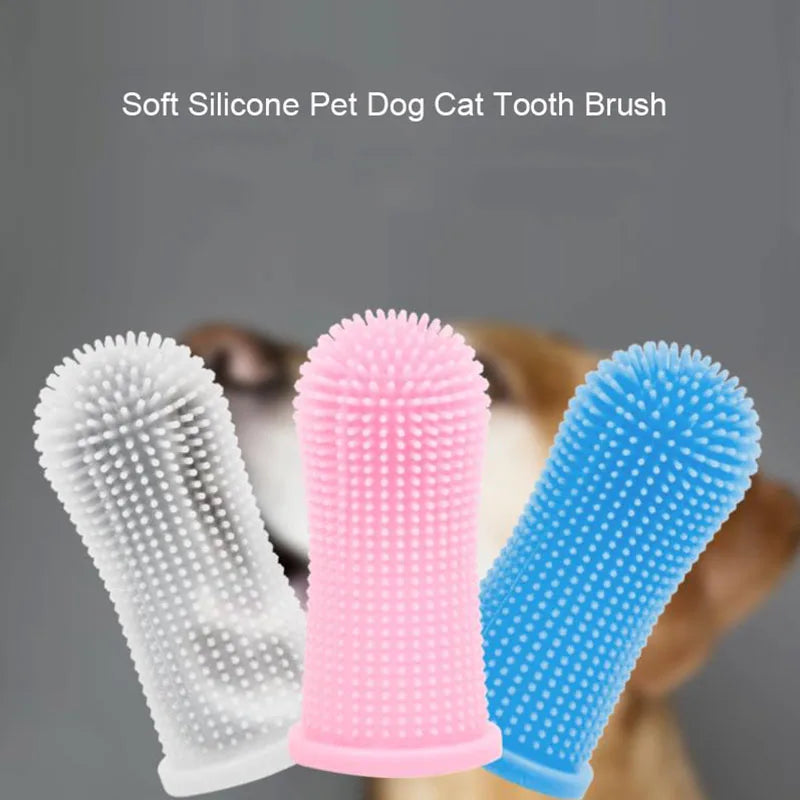 Soft Silicone Pet Finger Toothbrush