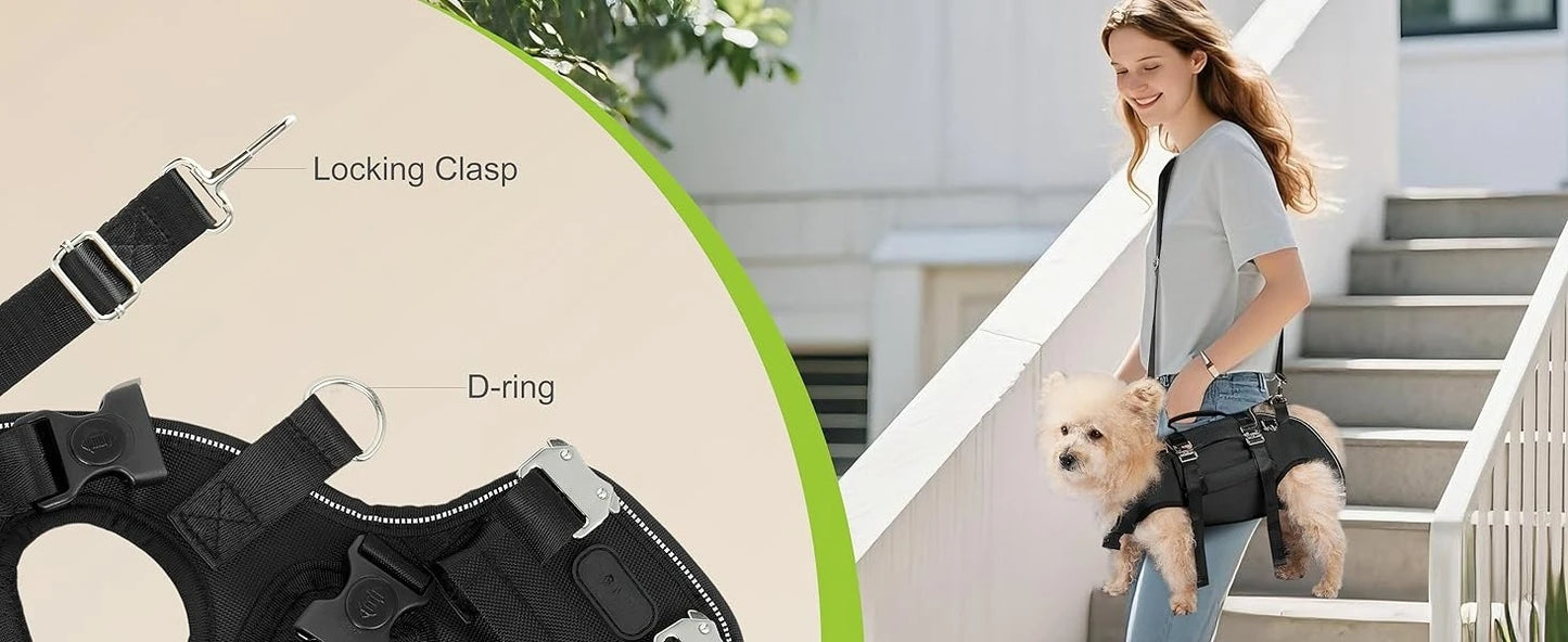 5-in-1 Dog Lift Harness & Sling Carrier with Spine Support
